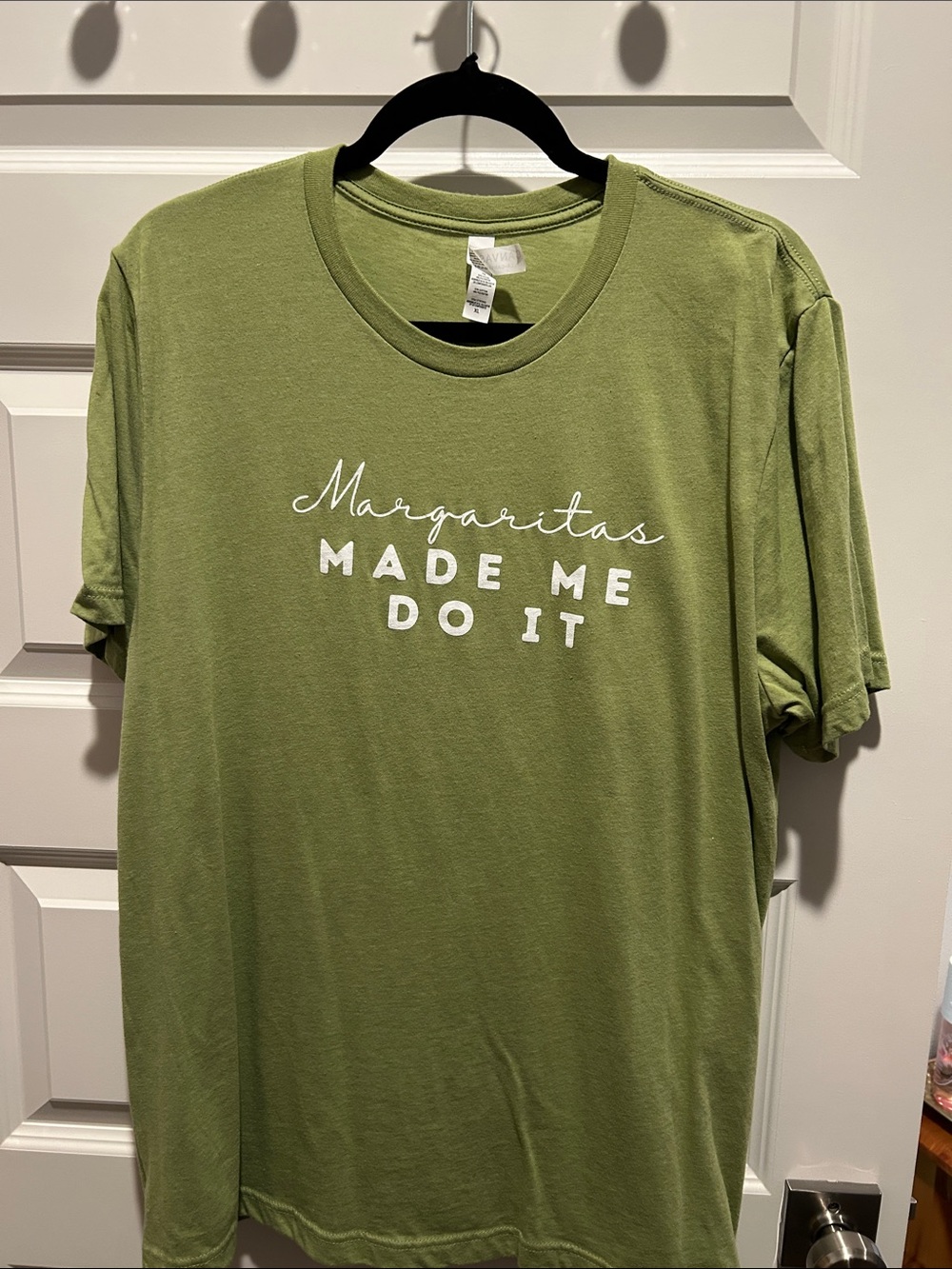 Margaritas Made Me Do It Olive Green Short-Sleeve Tee
